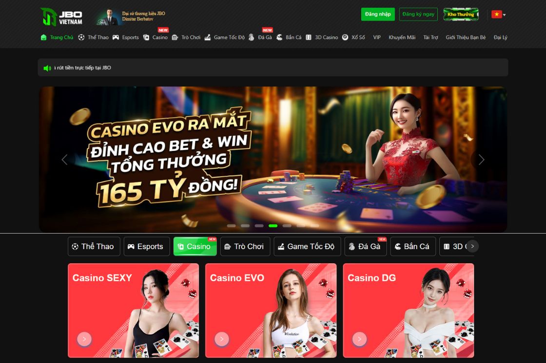 Ra mắt năm 2019, JBO (viết tắt của Just Bet Online) nhanh chóng trở thành thương hiệu cá cược trực tuyến được ưa chuộng tại Việt Nam