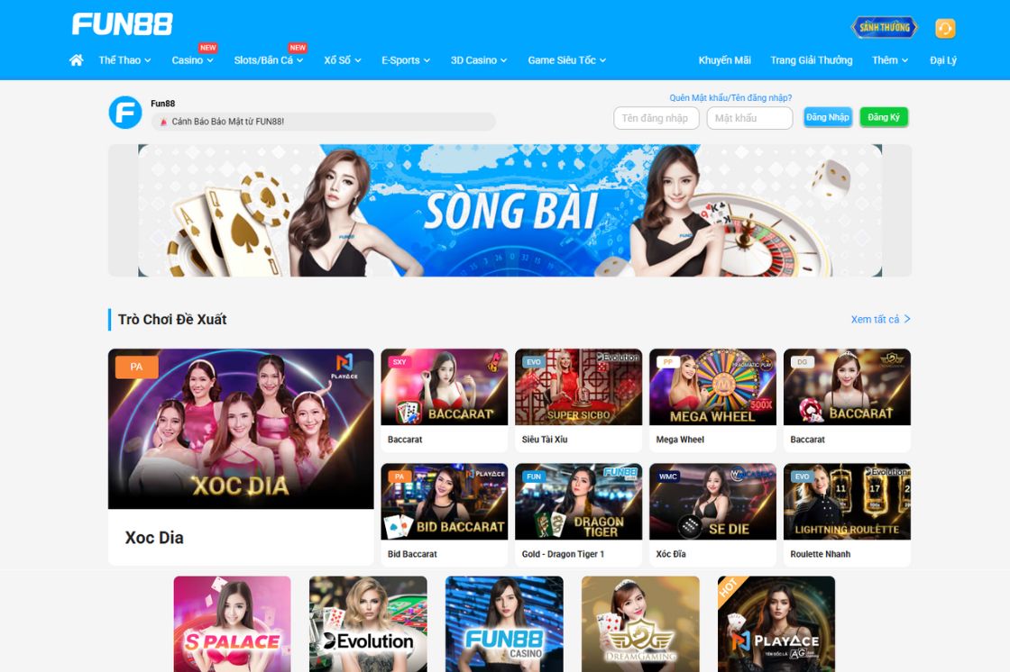 Fun88 là nhà cái trực tuyến lâu đời