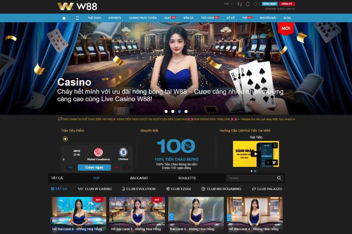 W88 là một trong những nhà cái trực tuyến hàng đầu châu Á