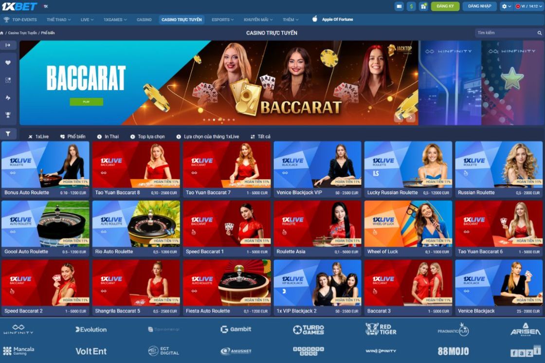 1xBet là nhà cái cá cược trực tuyến nổi tiếng có nguồn gốc từ châu Âu