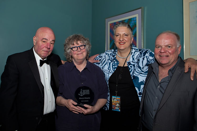 Cheryl Wheeler, one of Rhode Island’s most successful and celebrated performers and songwriters, was inducted by RIMHOF board members Rudy Cheeks, Mary Ann Rossoni & Rick Bellaire